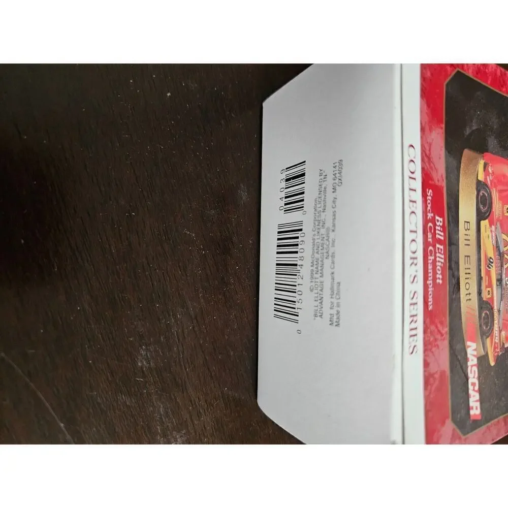 Vintage Hallmark Keepsake Ornament Bill Elliott Nascar Collector'S Series 1999